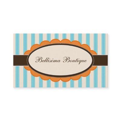 Chic Boutique Designer : orange/blue