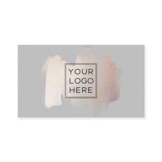 Chic Brush Stroke | Faux Rose Gold with Logo