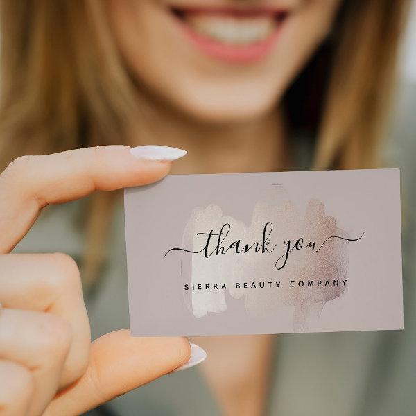 Chic Brush Stroke | Small Business Thank You