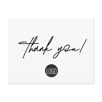 Chic Business Customer Appreciation Handlettering Postcard