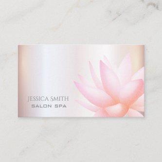 Chic charming pale pink watercolor lotus flower