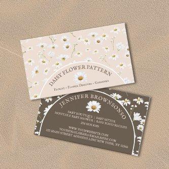 Chic Daisy Flower Pattern Botanical Baby Sitter