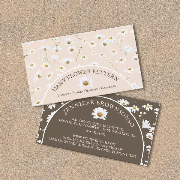 Chic Daisy Flower Pattern Botanical Baby Sitter