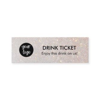 Chic Drink Ticket Voucher Company Logo Party Event