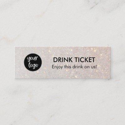 Chic Drink Ticket Voucher Company Logo Party Event