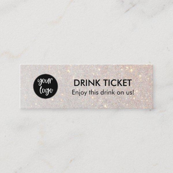 Chic Drink Ticket Voucher Company Logo Party Event