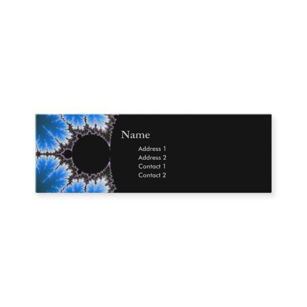 chic geek fractal dark profile card