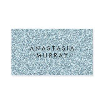 Chic, Girly & Glam Blue Silver Glitter Sparkles