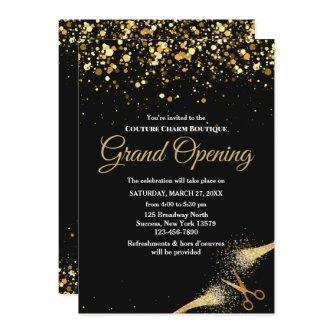 Chic Grand Opening Ribbon Cutting Ceremony Invitation