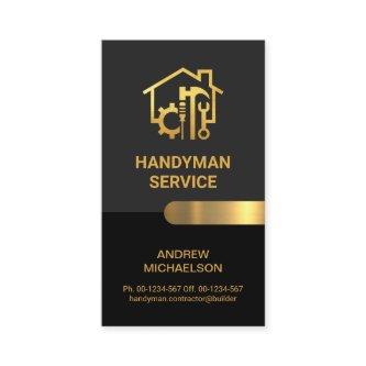 Chic Grey Black Gold Handyman Tools