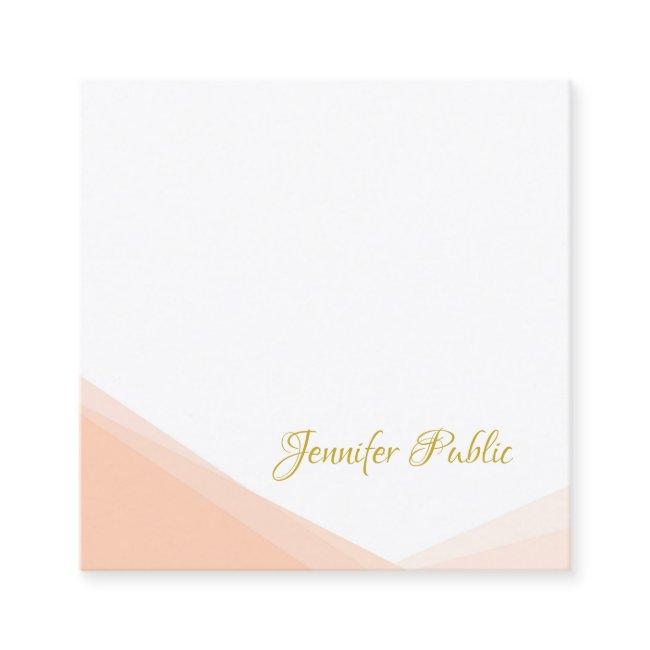 Chic Handwritten Gold Name Professional Template Square
