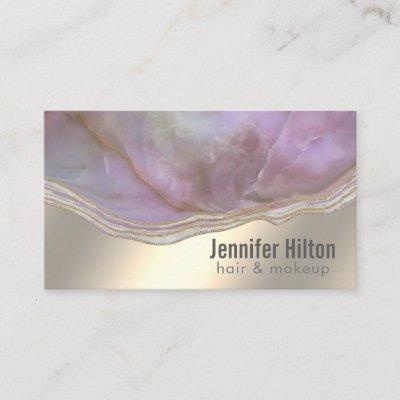 Chic lavender agate geode professional  gold foil