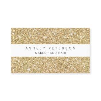 Chic makeup gold glitter sparkles sequins