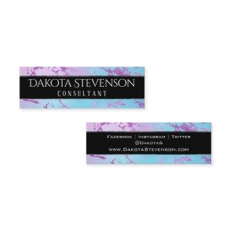 Chic Marble | Glitzy Glam Purple and Blue Branding Mini
