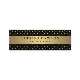 Chic Metallic Gold with Polka Dots Mini