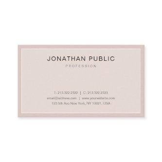 Chic Minimalist Design Modern Elite Plain Trendy