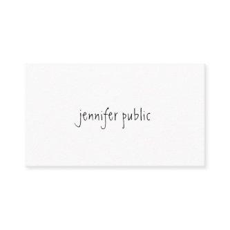 Chic Minimalist Modern Hand Script Name Text