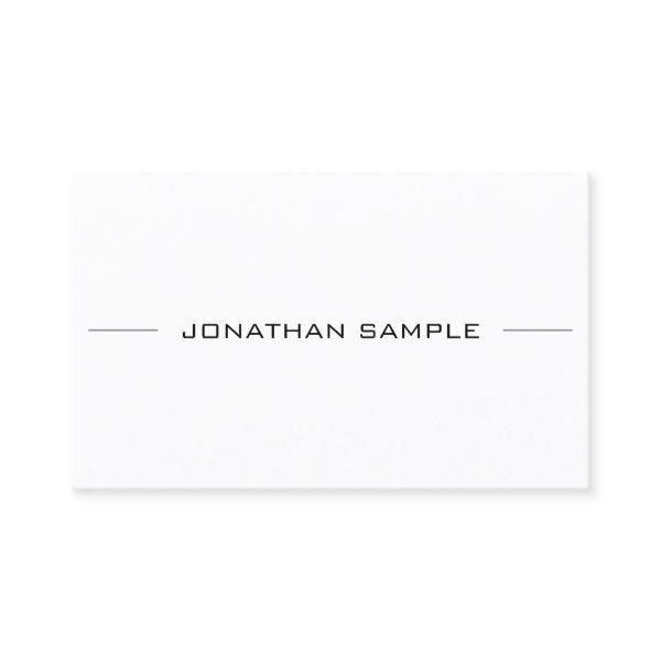 Chic Minimalist Modern Smooth Professional Plain