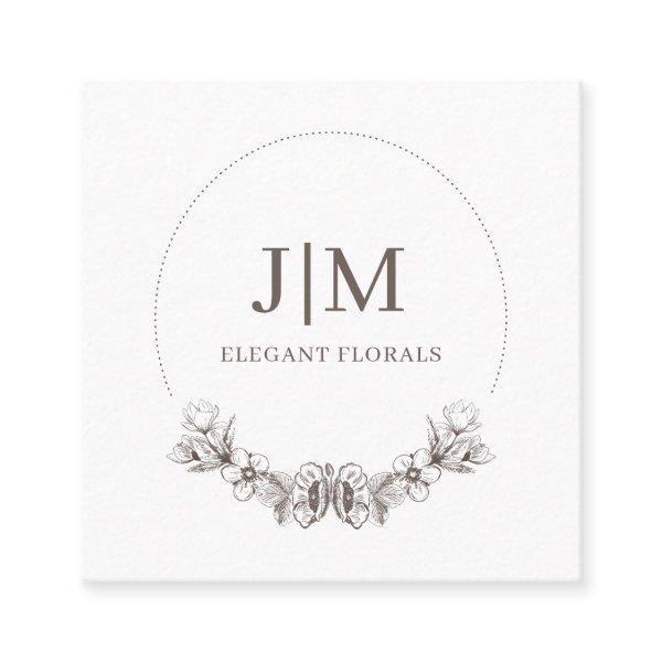 Chic Minimalist Monogram Wedding And Event Planner Square