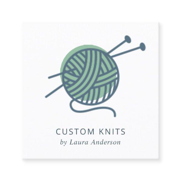 CHIC MINT GREEN NAVY GREY KNITTING WOOL YARN BALL SQUARE