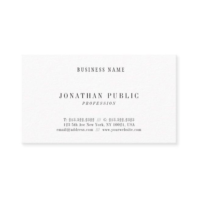Chic Modern Design Minimal Template Professional