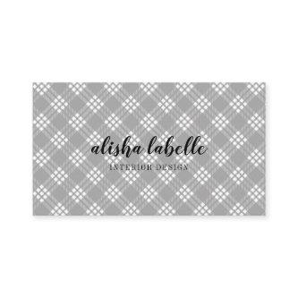 Chic & Modern Light Grey Plaid
