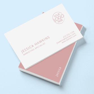 Chic Modern Logo Dusty Rose Professional