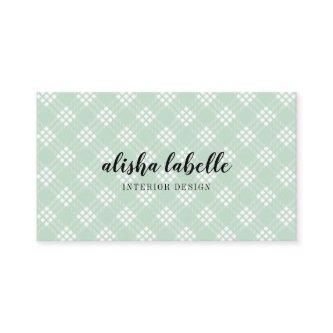 Chic & Modern Mint Green Plaid