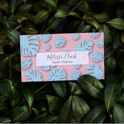 Chic Modern Monstera Leaf Tropical Pattern