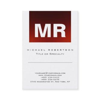 Chic Monogram Red White Cute