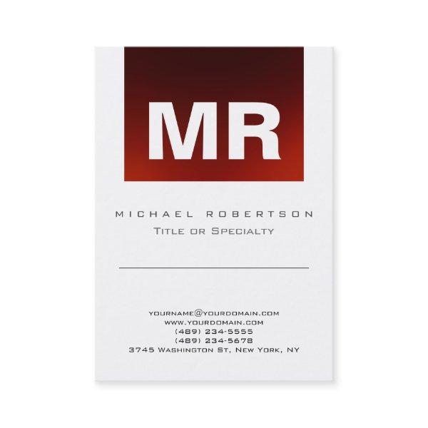 Chic Monogram Red White Cute