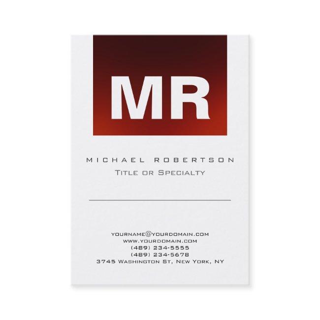 Chic Monogram Red White Cute