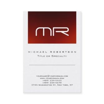 Chic Monogram Red White Cute
