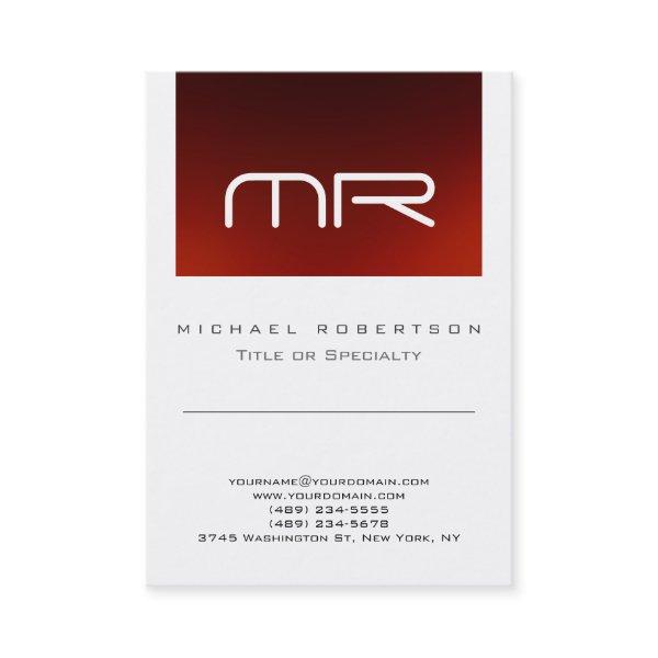 Chic Monogram Red White Cute