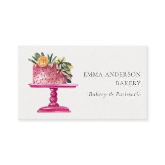 CHIC PINK FLORAL CAKE PATISSERIE CUPCAKE BAKERY