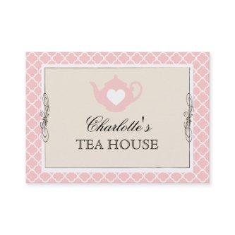 Chic Pink Teapot Tea Cafe