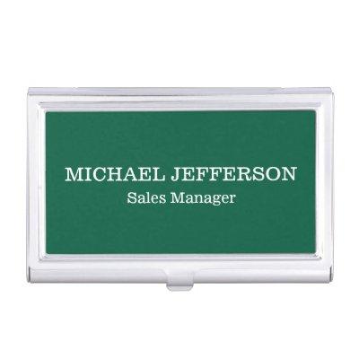 Chic Plain Hunter Green Color Personalized Custom  Case