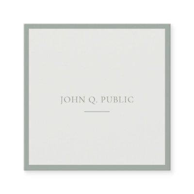 Chic Professional Clean Design Green Template Square