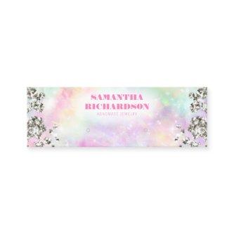 Chic Rainbow Silver Holographic Earring Display Mini