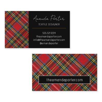 Chic Red Tartan Plaid