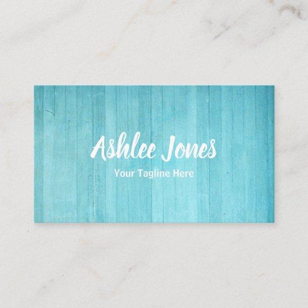 Chic Rustic Turquoise Wood Vintage Boutique