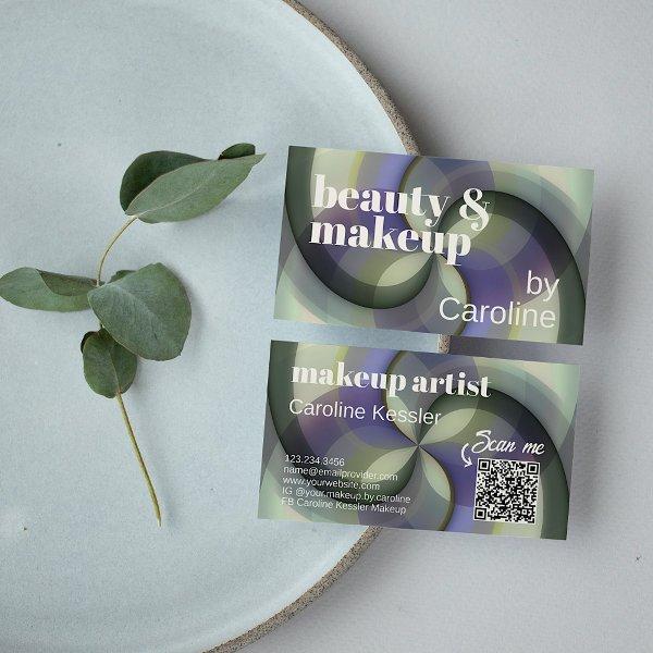 Chic Sage Green Violet Lavender Purple Art Pattern