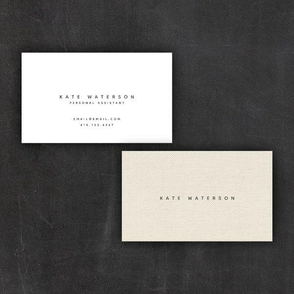 Chic Simple Minimalist Natural Canvas