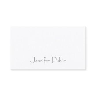 Chic Sleek Design Modern Elegant Minimalist Plain