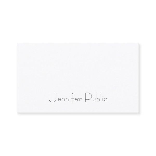 Chic Sleek Design Modern Elegant Minimalist Plain