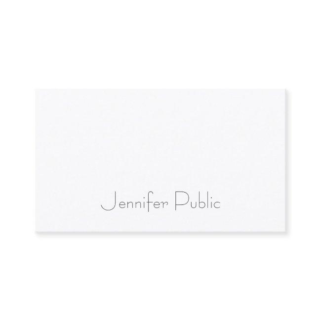 Chic Sleek Design Modern Elegant Minimalist Plain