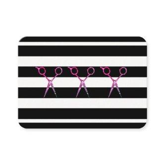 Chic Stripe Pattern Grunge Scissors