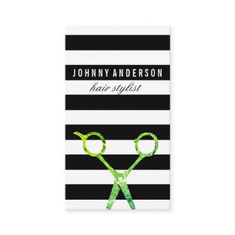 Chic Stripe Pattern Grunge Scissors / Variation