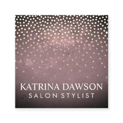 Chic Texture and Polka Dots Square