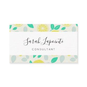 Chic & Trendy Summer Lemon Pattern in Cream